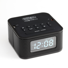 Homtime speaker portable sound box wireless Boombox speaker FM Radio clock and dual USB chargers speakers for bedside